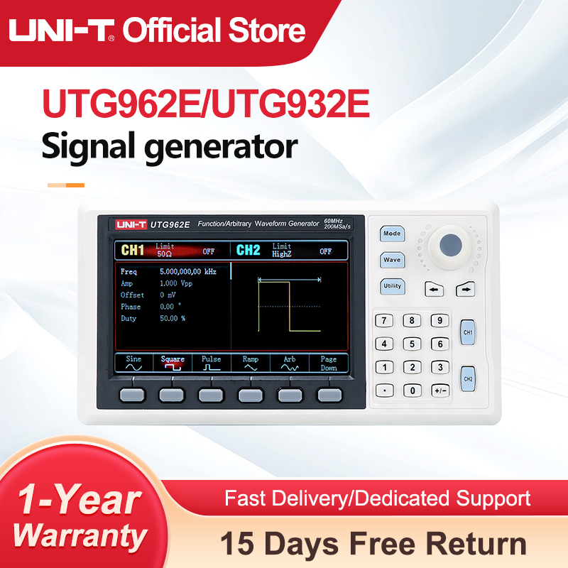 Dual Channel Arbitrary Waveform Function Generator 60Mhz - UNI-T UTG932 UTG962 Chức Năng Tùy