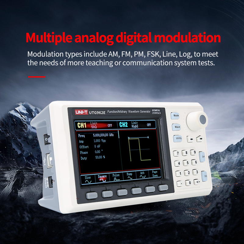 UNI-T UTG932 UTG962 Chức Năng  - đánh giá và giá Dual Channel Arbitrary Waveform Function Generator 60Mhz